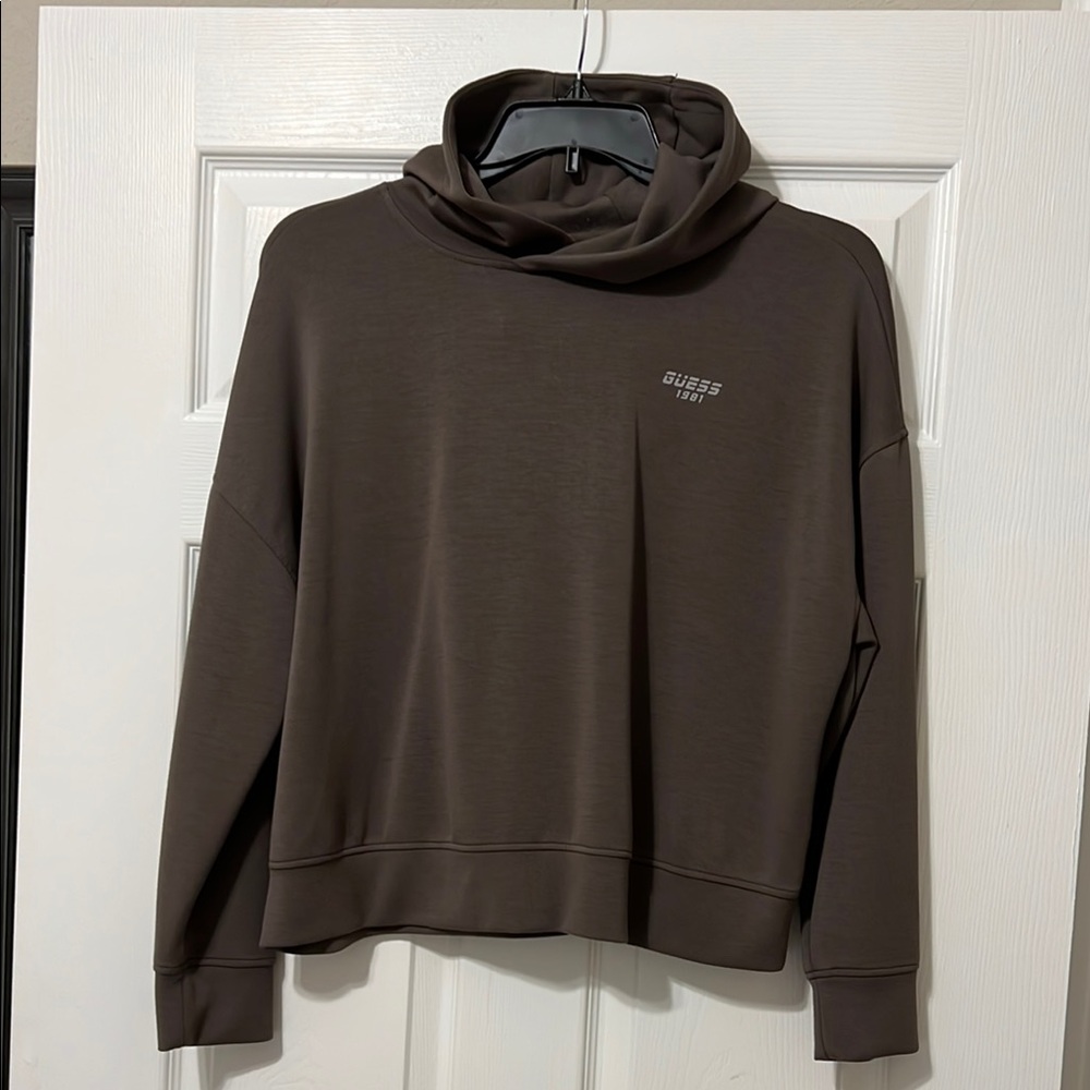 GUESS Women's Cowl Neck Sweater in Brown